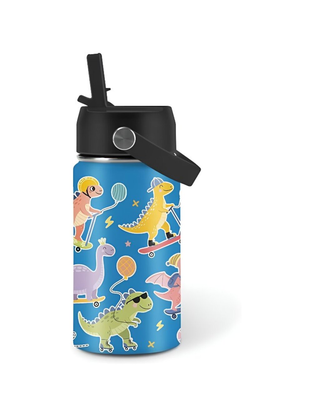 Dinosaur Water Bottle for Son & Daughter, Stainless Steel Insulated Tumbler